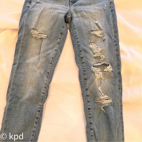 AMERICAN EAGLE Distressed Ripped NE(X)T LEVEL STRETCH Size 6 Jeans Jegging Women - Picture 2 of 6